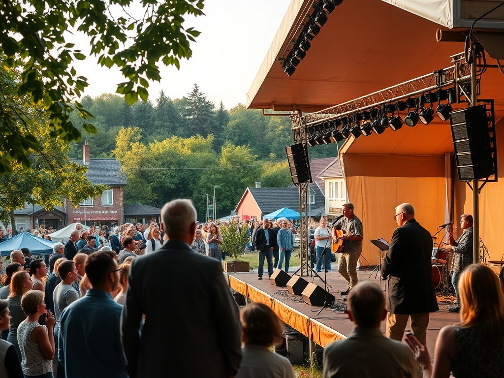 Uczestnicy Nowosolskiego Jarmarku Staroci przeglądający antyki i przedmioty kolekcjonerskie